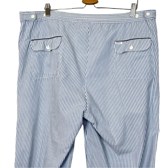 Vintage Christian Dior Striped Seersucker Chino Pants - Picture 5 of 11